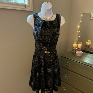 Black marble dress
